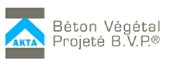 Logo Akta béton végétal projeté